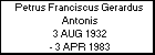 Petrus Franciscus Gerardus Antonis