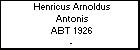 Henricus Arnoldus Antonis