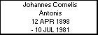 Johannes Cornelis Antonis