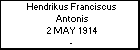 Hendrikus Franciscus Antonis