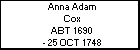 Anna Adam Cox