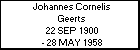 Johannes Cornelis Geerts