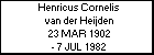 Henricus Cornelis van der Heijden