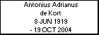 Antonius Adrianus de Kort