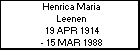 Henrica Maria Leenen