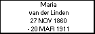 Maria van der Linden