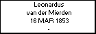 Leonardus van der Mierden