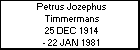 Petrus Jozephus Timmermans