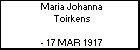 Maria Johanna Toirkens