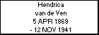 Hendrica van de Ven