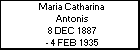 Maria Catharina Antonis