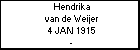 Hendrika van de Weijer