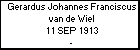 Gerardus Johannes Franciscus van de Wiel