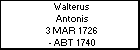 Walterus Antonis