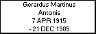 Gerardus Martinus Antonis